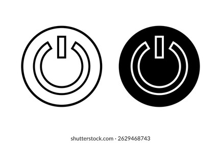 Power icon vector illustration. Power Switch sign and symbol. Electric power