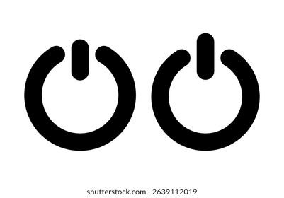 Power icon vector illustration. Power Switch sign and symbol. Electric power