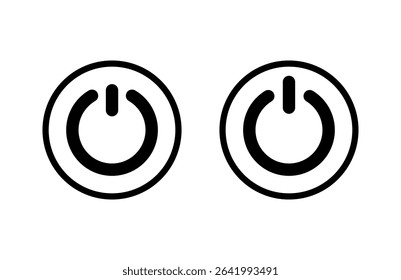 Power icon vector illustration. Power Switch sign and symbol. Electric power