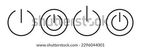 Power icon vector illustration. Power Switch sign and symbol. Electric power
