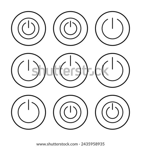 Power icon vector illustration. Power Switch sign and symbol. Electric power