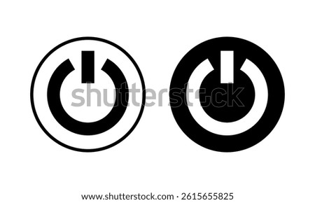 Power icon vector illustration. Power Switch sign and symbol. Electric power