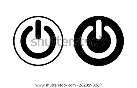 Power icon vector illustration. Power Switch sign and symbol. Electric power
