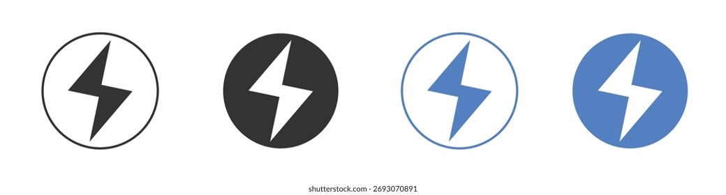 Icono de poder Vector. Diseño de ilustración de Plantilla de logotipo