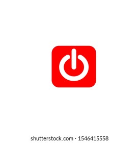 Power icon vector Shutdown symbol Illustration