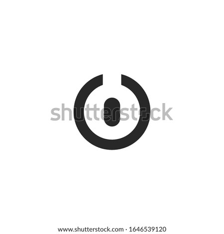 power Icon vector sign isolated for graphic and web design. power symbol template color editable on white background.