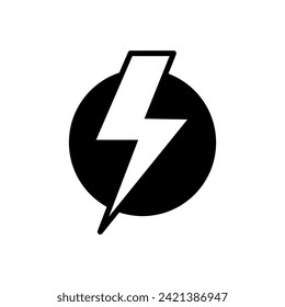 Power-Icon-Vektorgrafik. Symbol für den Stromschalter. Elektrizität