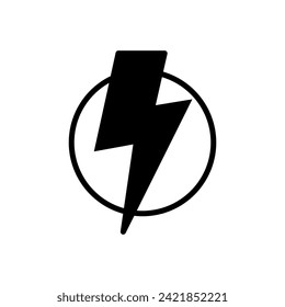 Power-Icon-Vektorgrafik. Symbol für den Stromschalter. Elektrizität