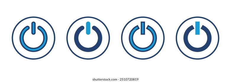 Power icon vector. Power Switch Icon. Electric power