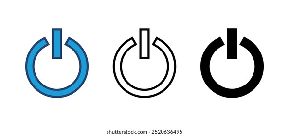 Power icon vector. Power Switch Icon. Electric power