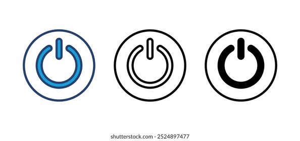 Power icon vector. Power Switch Icon. Electric power