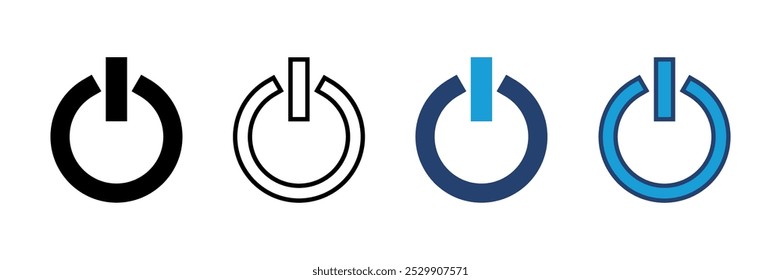 Power icon vector. Power Switch Icon. Electric power