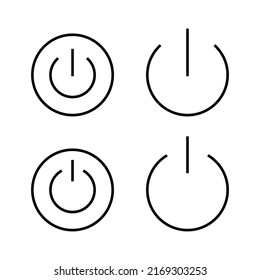 Power icon vector. Power Switch sign and symbol. Electric power