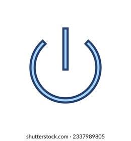 Power icon vector. Power Switch sign and symbol. Electric power