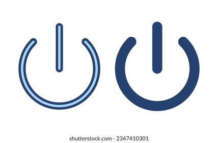 Power icon vector. Power Switch sign and symbol. Electric power