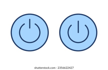 Power icon vector. Power Switch sign and symbol. Electric power