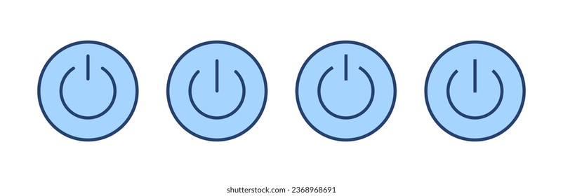 Power icon vector. Power Switch sign and symbol. Electric power