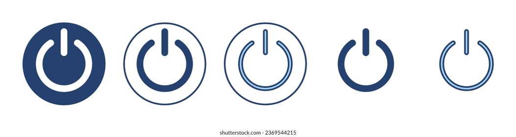 Power icon vector. Power Switch sign and symbol. Electric power