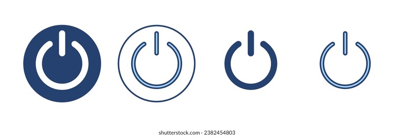 Power icon vector. Power Switch sign and symbol. Electric power