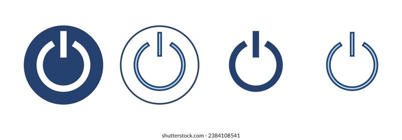 Power icon vector. Power Switch sign and symbol. Electric power