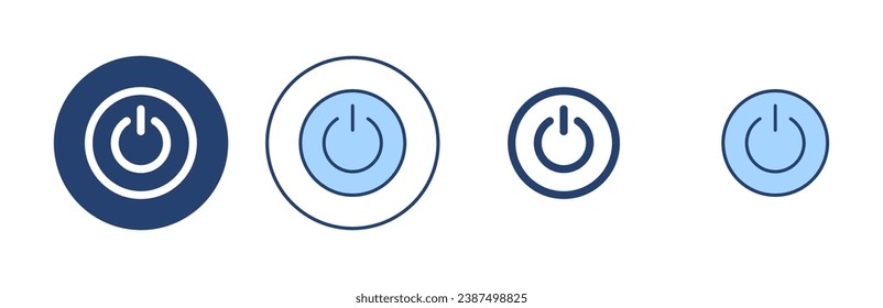 Power icon vector. Power Switch sign and symbol. Electric power