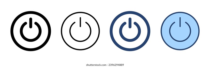 Power icon vector. Power Switch sign and symbol. Electric power