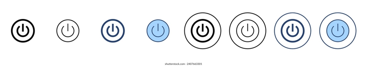 Power icon vector. Power Switch sign and symbol. Electric power