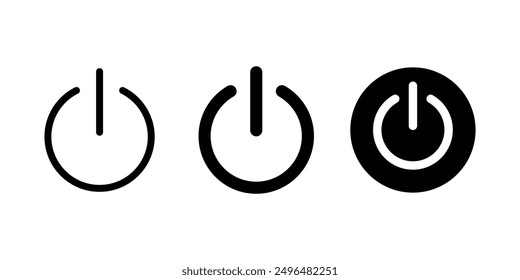 Power icon vector. Power Switch sign and symbol. Electric power icon