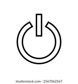 Power icon vector. Power Switch sign and symbol. Electric power