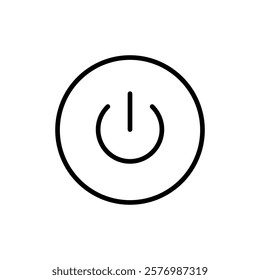 Power icon vector. Power Switch sign and symbol. Electric power