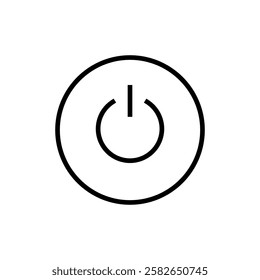 Power icon vector. Power Switch sign and symbol. Electric power