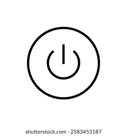 Power icon vector. Power Switch sign and symbol. Electric power