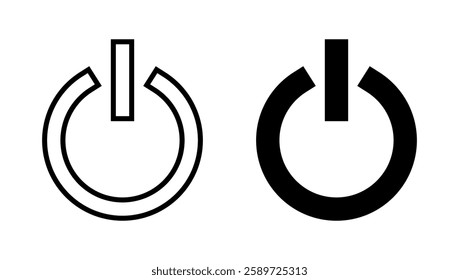 Power icon vector. Power Switch sign and symbol. Electric power