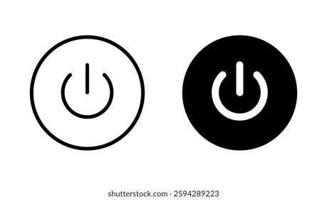 Power icon vector. Power Switch sign and symbol. Electric power