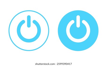 Power icon vector. Power Switch sign and symbol. Electric power