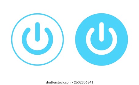 Power icon vector. Power Switch sign and symbol. Electric power