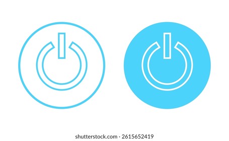 Power icon vector. Power Switch sign and symbol. Electric power