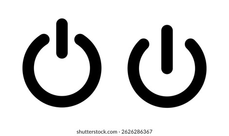 Power icon vector. Power Switch sign and symbol. Electric power