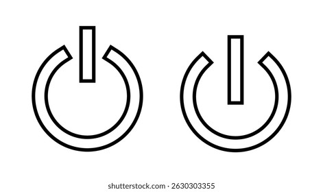 Power icon vector. Power Switch sign and symbol. Electric power