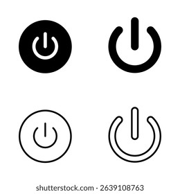Power icon vector. Power Switch sign and symbol. Electric power