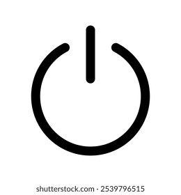 Ilustración de diseño de símbolo de Vector de icono de poder