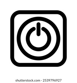 Power Icon Vector Symbol Design Illustration