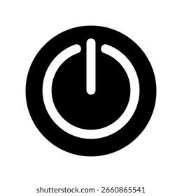 Ilustración de diseño de símbolo de Vector de icono de poder
