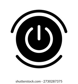 Ilustración de diseño de símbolo de Vector de icono de poder