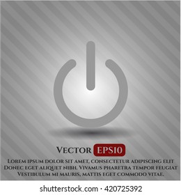 símbolo de vector de potencia eps plana jpg sitio web de concepto de aplicación