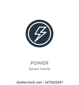 Vector de icono de energía. Icono moderno de la energía plana de la colección inteligente aislado en fondo blanco. La ilustración vectorial se puede utilizar para diseño gráfico web y móvil, logotipo, eps10