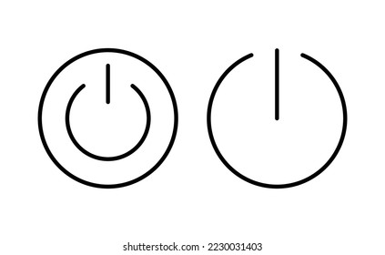 Power icon vector for web and mobile app. Power Switch sign and symbol. Electric power