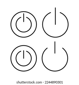 Power icon vector for web and mobile app. Power Switch sign and symbol. Electric power