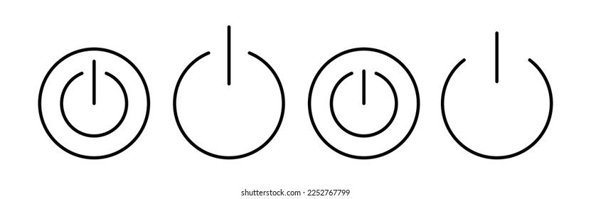 Power icon vector for web and mobile app. Power Switch sign and symbol. Electric power
