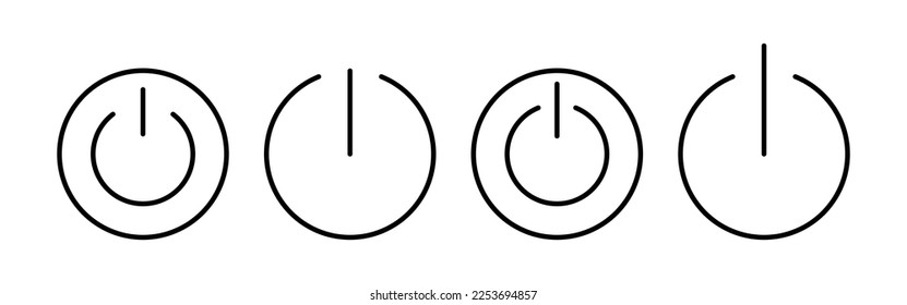 Power icon vector for web and mobile app. Power Switch sign and symbol. Electric power
